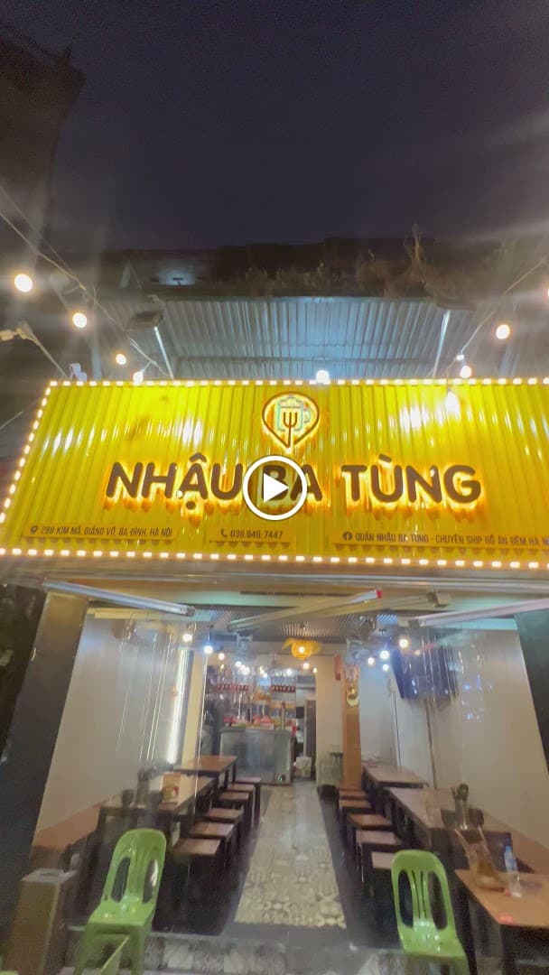 Nhậu Ba Tùng Quán-Chuyên Ship Đồ Ăn Đêm Hà Nội Và Phục Vụ Tại Quán