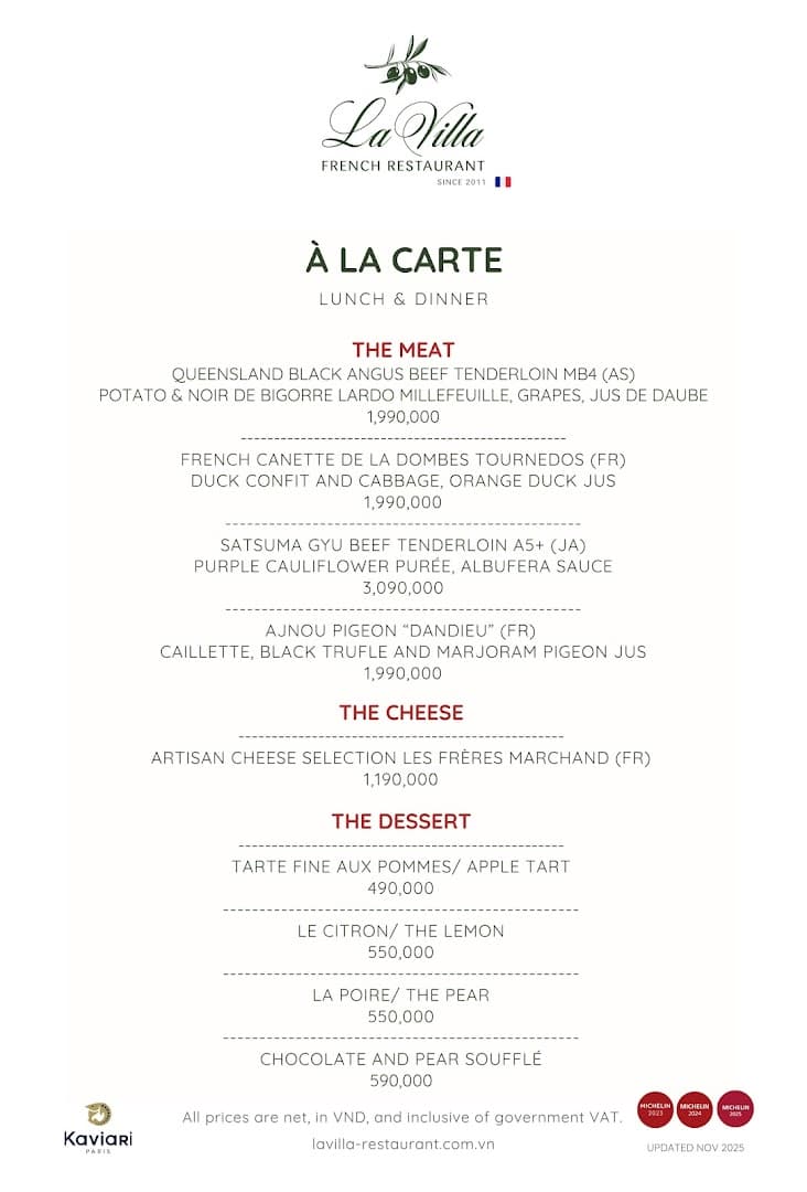 La Villa French Restaurant by Thierry Mounon