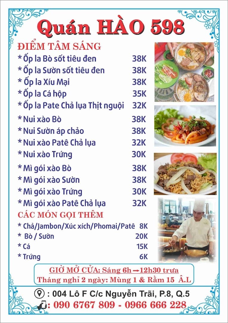 Quán Hào 598 Bánh mì chảo sốt tiêu đen