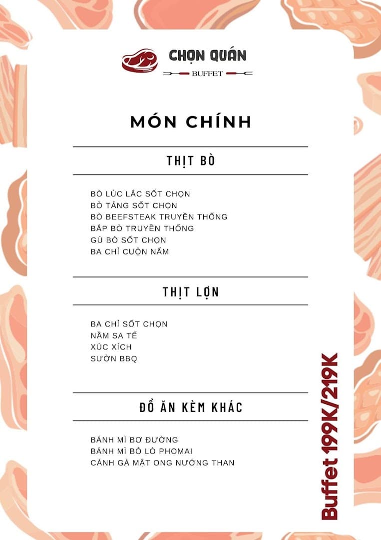 Chọn Quán Buffet Nướng Lẩu