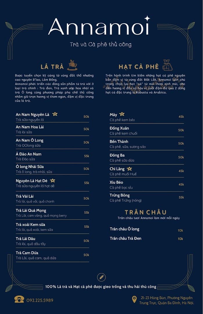 Annamoi - trà và cà phê thủ công