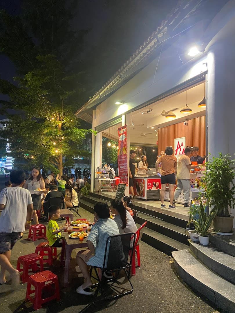 Buffet cá viên chiên 69k