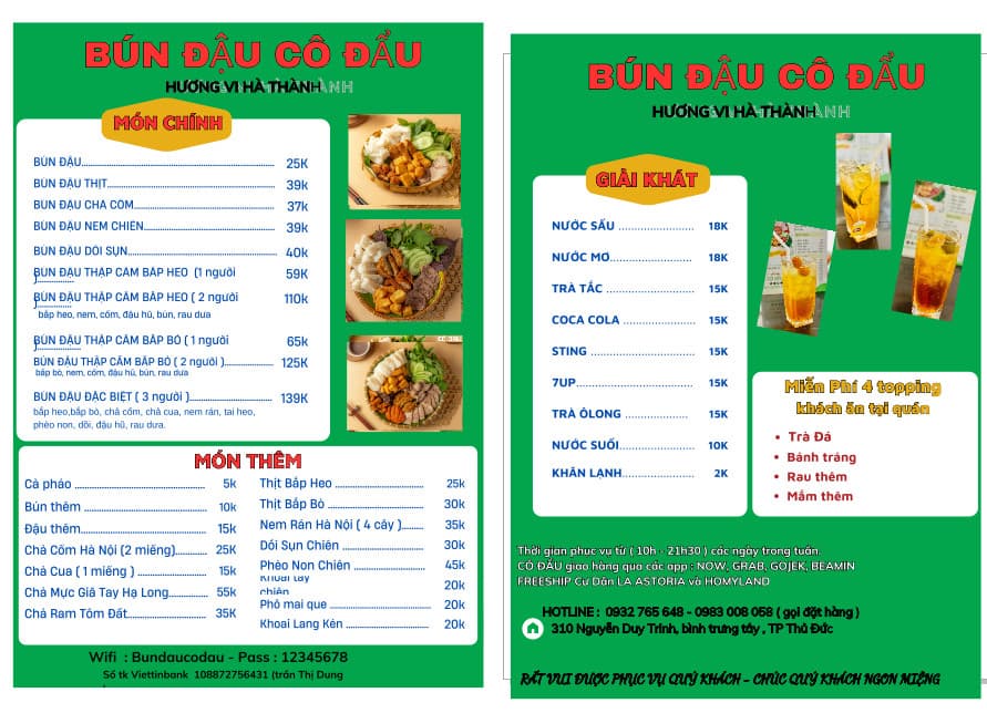 Bún Đậu Cô Đẩu - Bún Đậu Ngon Quận 2