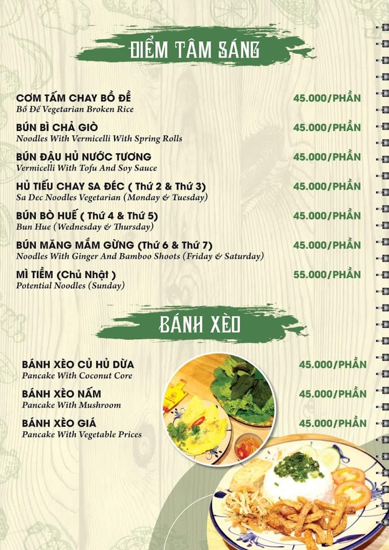 Nhà Hàng Chay Bồ Đề Tịnh Tâm Quận 2