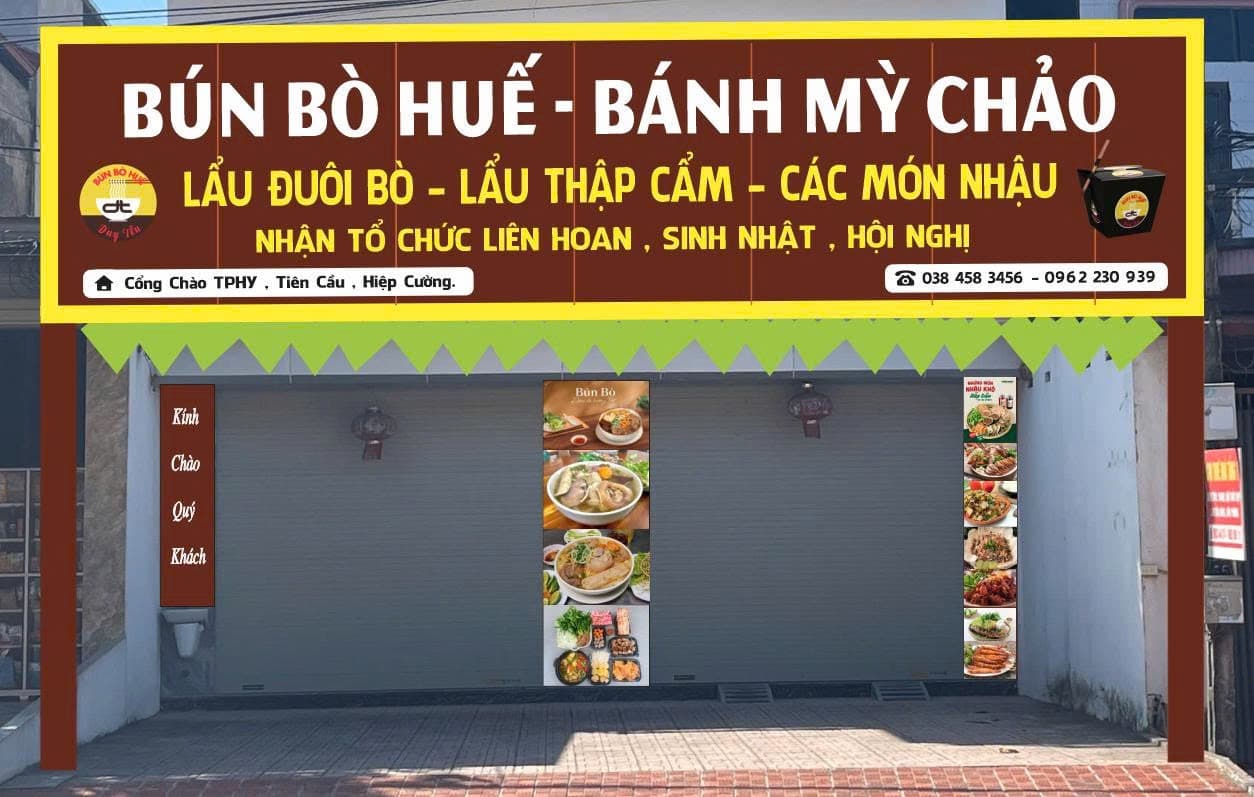 BÚN BÒ HUẾ -BÁNH MỲ CHẢO Duytễu
