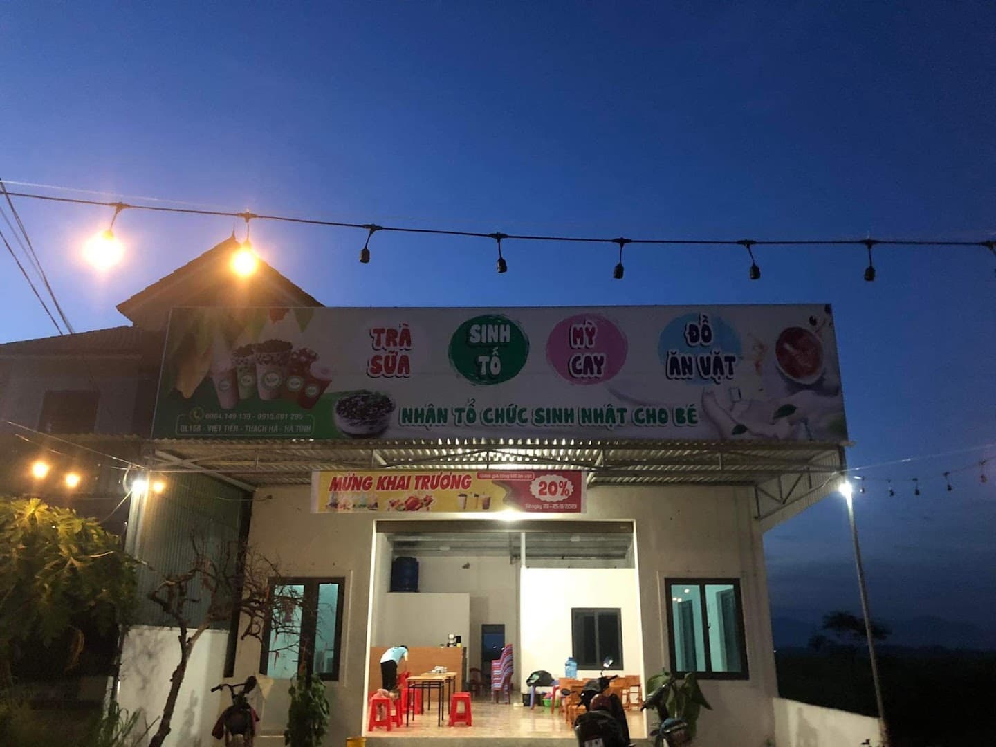Ăn vặt cafe hòa híp
