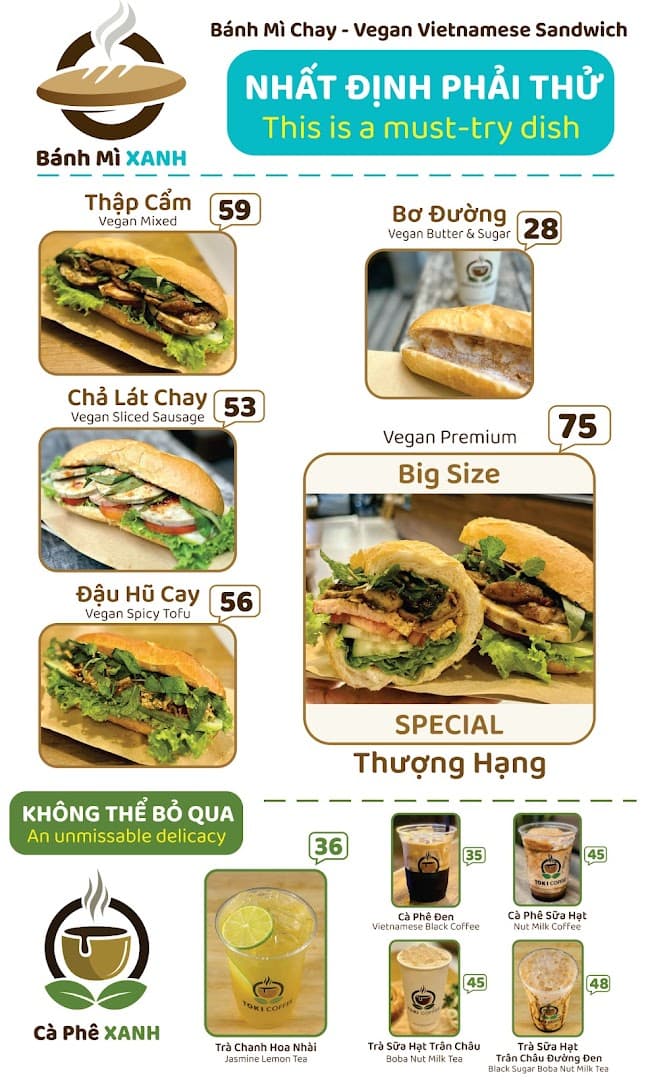 Bánh Mì XANH - Bánh Mì Chay Thượng Hạng - 2B Trần Hưng Đạo