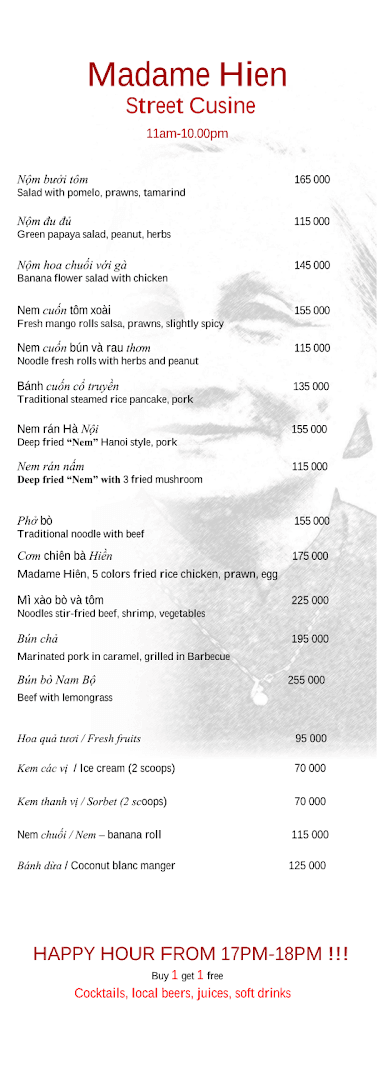 Nhà Hàng Madame Hiền