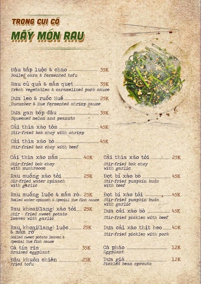 Cụi - Cơm nhà hồi nớ!