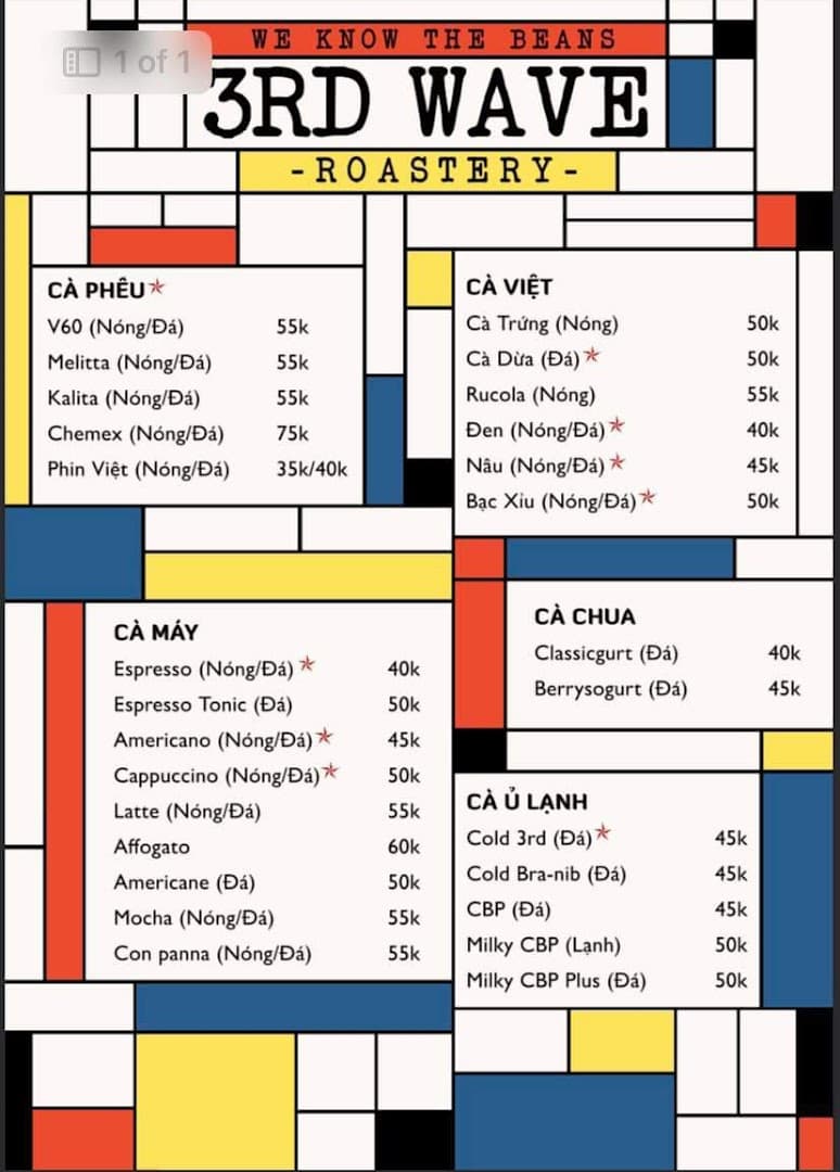 Third Wave Roastery (3RD Wave Roastery) - Cafe