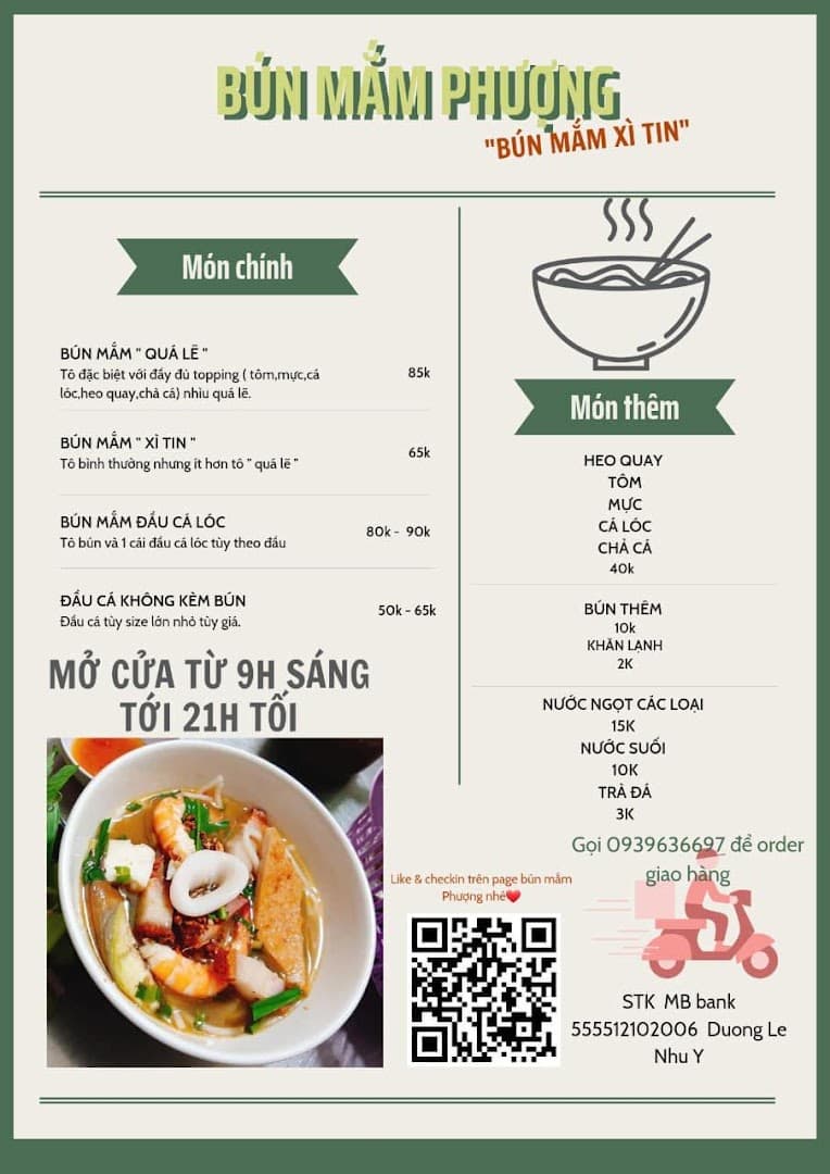 Bún Mắm Phượng - Nguyễn Thiện Thuật